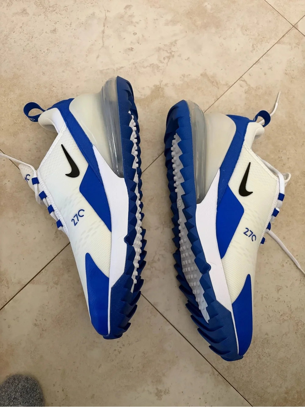 Nike Men’s Air Cushion Sneakers — White & Blue NEW/NEVER WORN